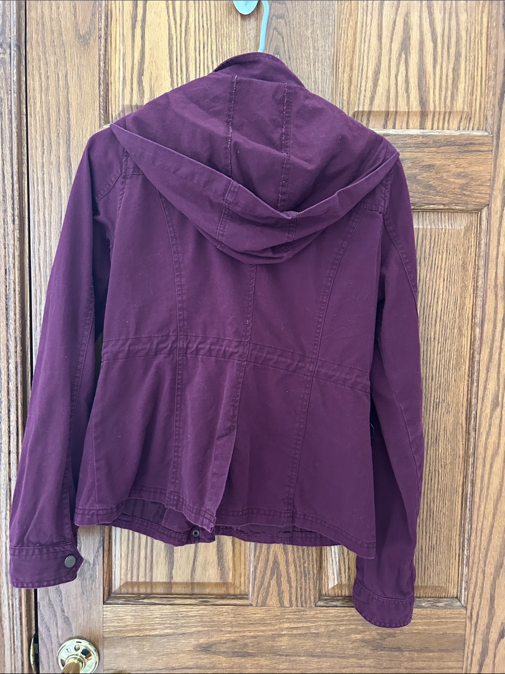 Prince Plum Utility Jacket with Snaps & Flap Pockets image 3